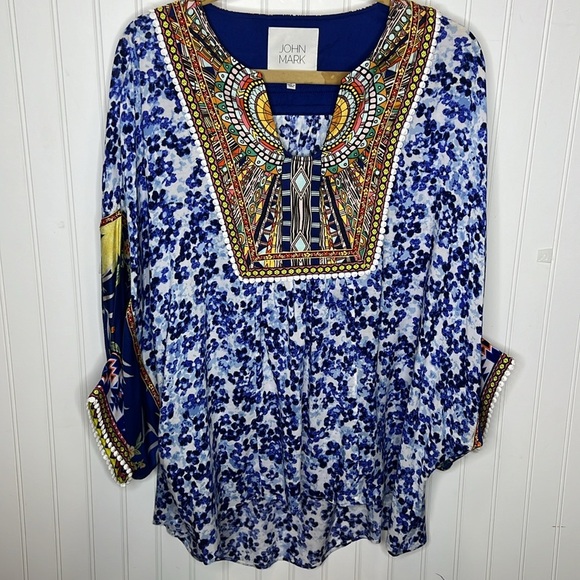 - John Mark Oversized Boho Tunic Size Large - Picture 10 of 12